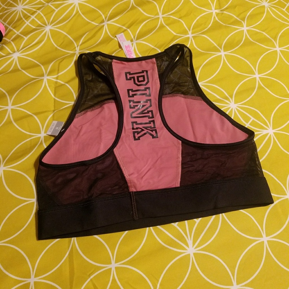 NEW PINK Crop/sports bra
